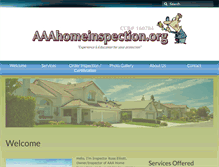Tablet Screenshot of aaahomeinspection.org